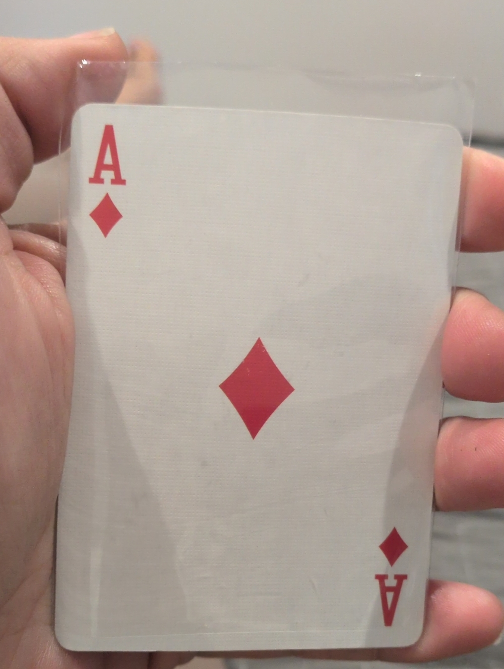 Coach Ace of Diamonds Playing Card - White and Red